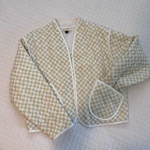 Universal Threads Checkered Quilted Jacket